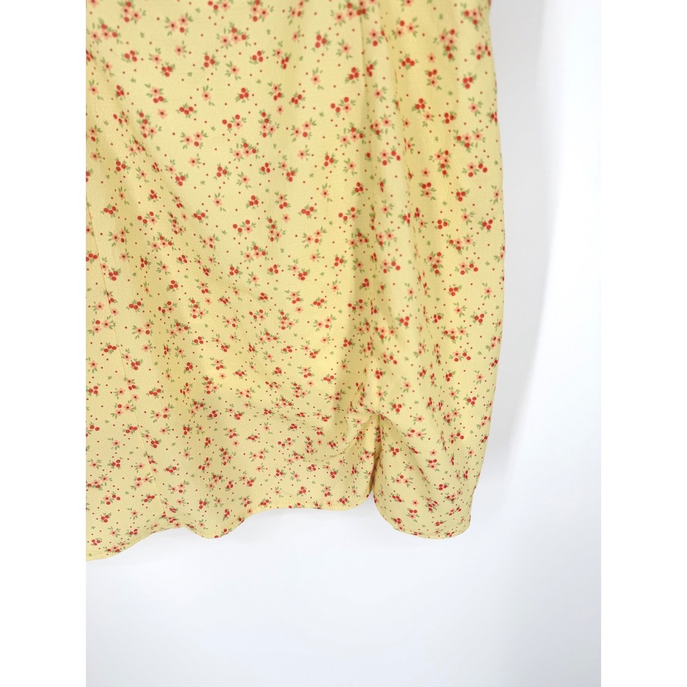 Princess Polly Women's Dress 10 Milkmaid Coquette Butter Yellow Cottagecore Y2K - Picture 4 of 14